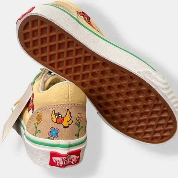 Vans Old Skool x Sesame Street Elmo Toddler Sneakers Shoes size 12.5 New w/ Tags - Picture 9 of 11